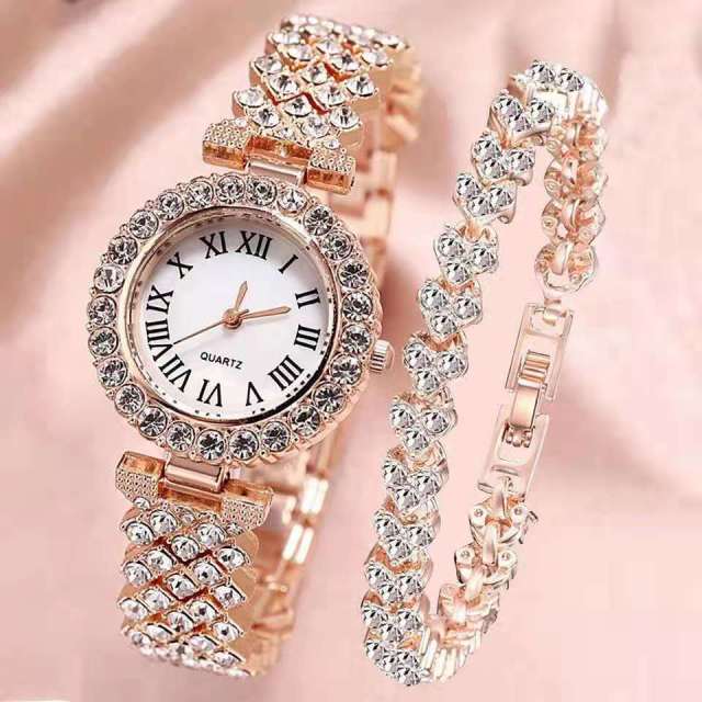 New stock! ! Women Bracelet Watches Steel belt Love Steel belt Rhinestone Quartz Wrist Watch Luxury Fashion Watch for women