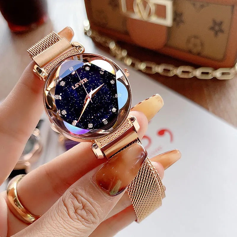 2021 Brand Women Watches Fashion Square Ladies Quartz Watch Bracelet Set Green Dial Simple Rose Gold Mesh Luxury Women Watches