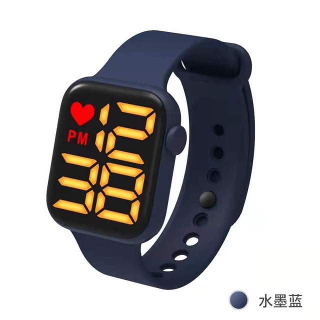 The new 2021 square big apple touch screen LED electronic watches sports fashion students LED watch