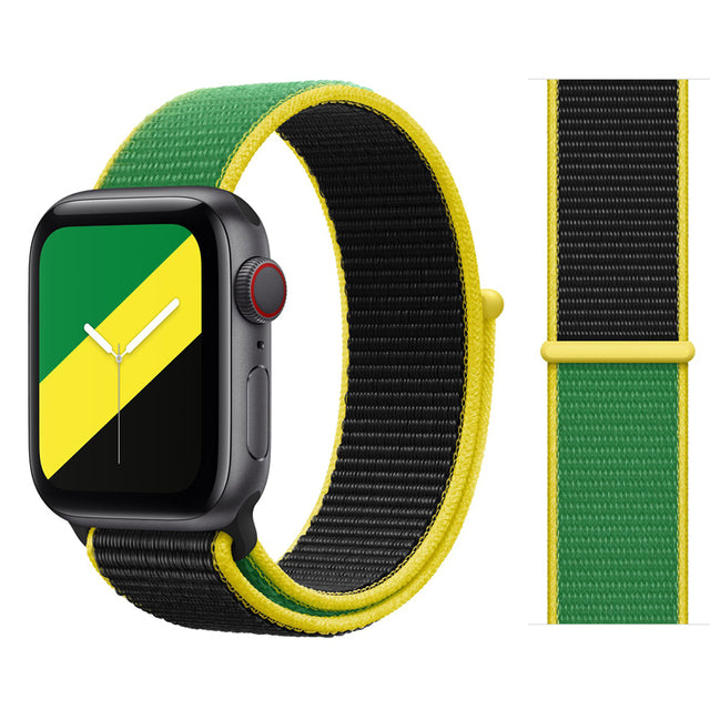 Nylon Loop Strap for apple watch band 44mm 40mm 45mm 41mm 38mm 42mm 44 mm bracelet correa Watchband iWatch serie 3 5 6 se 7 band