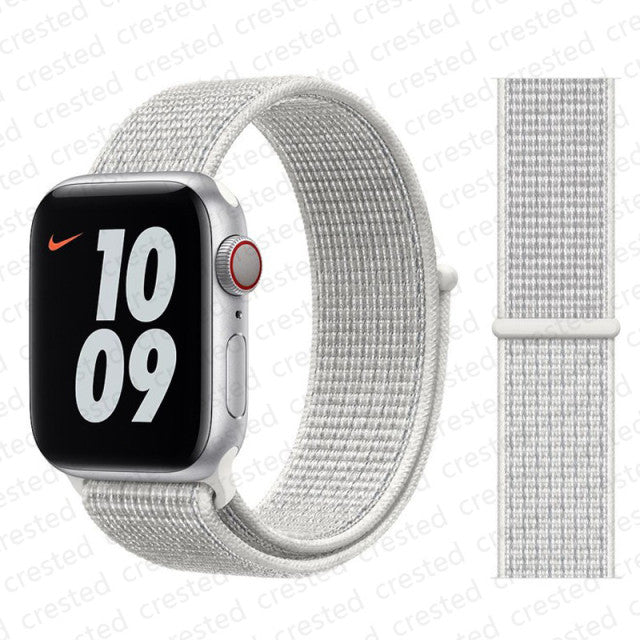 Nylon Loop Strap for apple watch band 44mm 40mm 45mm 41mm 38mm 42mm 44 mm bracelet correa Watchband iWatch serie 3 5 6 se 7 band