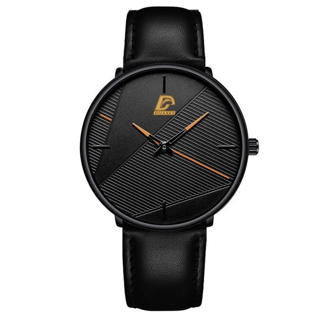 reloj hombre Watches Mens 2022 Minimalist Men&#39;s Fashion Ultra-thin Watch Simple Men Business Quartz Wristwatch relogio masculino