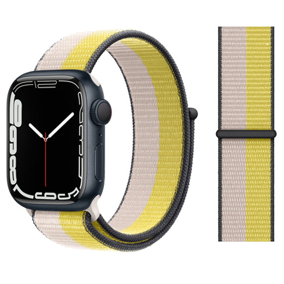 Nylon Loop Strap for apple watch band 44mm 40mm 45mm 41mm 38mm 42mm 44 mm bracelet correa Watchband iWatch serie 3 5 6 se 7 band