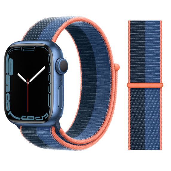 Nylon Loop Strap for apple watch band 44mm 40mm 45mm 41mm 38mm 42mm 44 mm bracelet correa Watchband iWatch serie 3 5 6 se 7 band