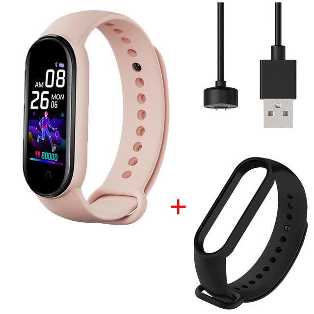 Sport Smart Digital Watch for Women Men Compatible Bluetooth Call Reminder Message Push with Heart Rate Monitor Fitness Band