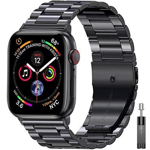 Metal Band For Apple Watch 7 45mm 41mm band new stainless steel bracelet wristband For iWatch 6 5 4 3 2 SE 44mm 40mm 42mm correa