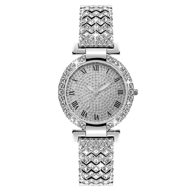 Diamond Women Watches Gold Watch Ladies Wrist Watches Luxury Brand Rhinestone Women&#39;s Bracelet Watches Female Relogio Feminino