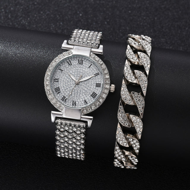 Diamond Women Watches Gold Watch Ladies Wrist Watches Luxury Brand Rhinestone Women&#39;s Bracelet Watches Female Relogio Feminino